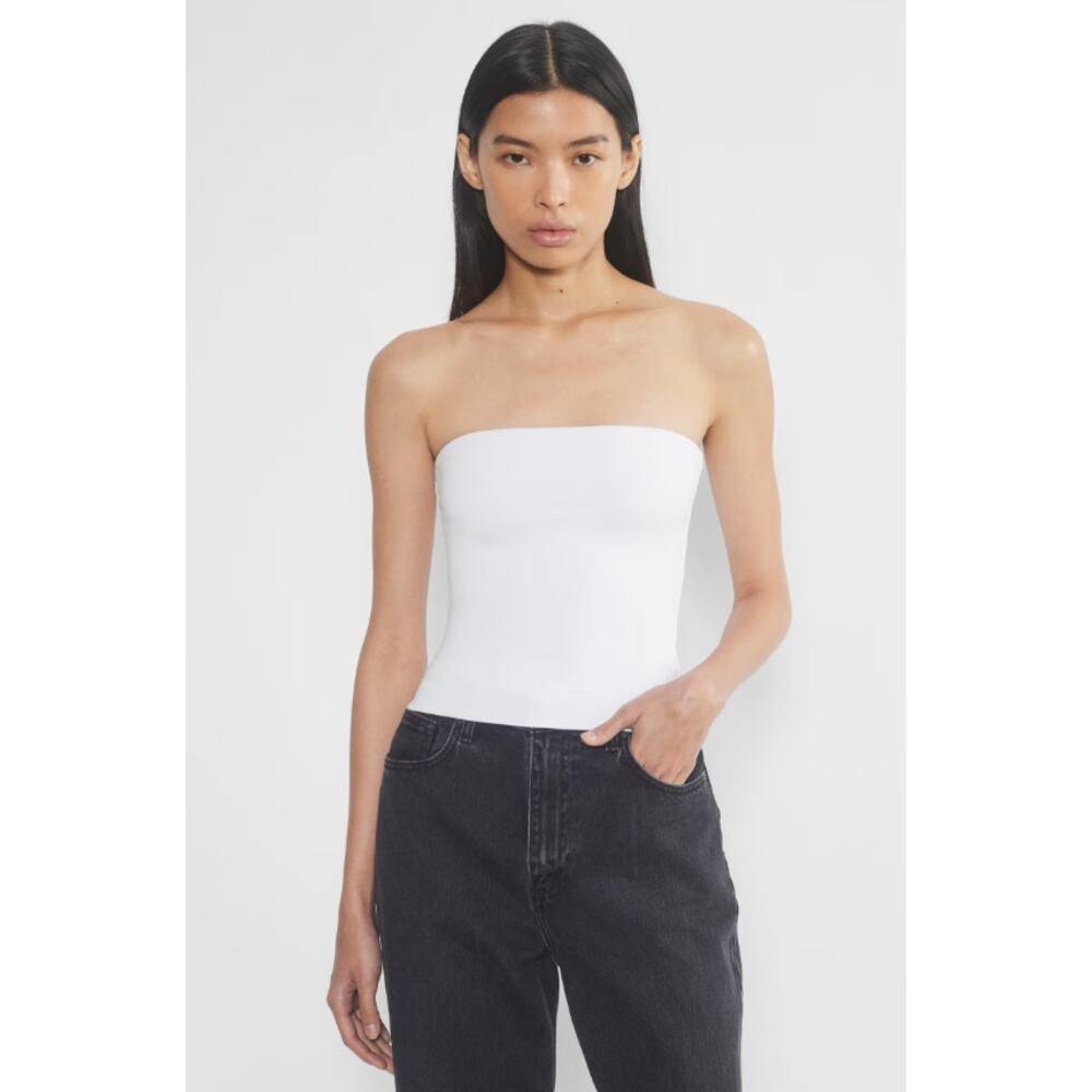 Babaton contour white sleevless top